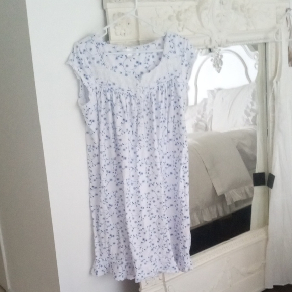 Floral Flannel Nightgown